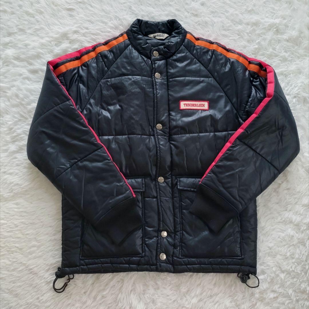 TENDERLOIN T-NRA JKT レーシング ジャケット　ダウン TENDERLOIN 'T-NRA JKT'中綿 ナイロンジャケット ネイビー 紺 S