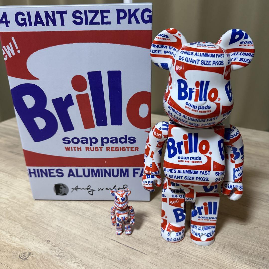 その他 Brillo be@rbrick 400 100 BE@RBRICK ANDY WARHOL Brillo 100%&400%(BE@RBRICK ANDY