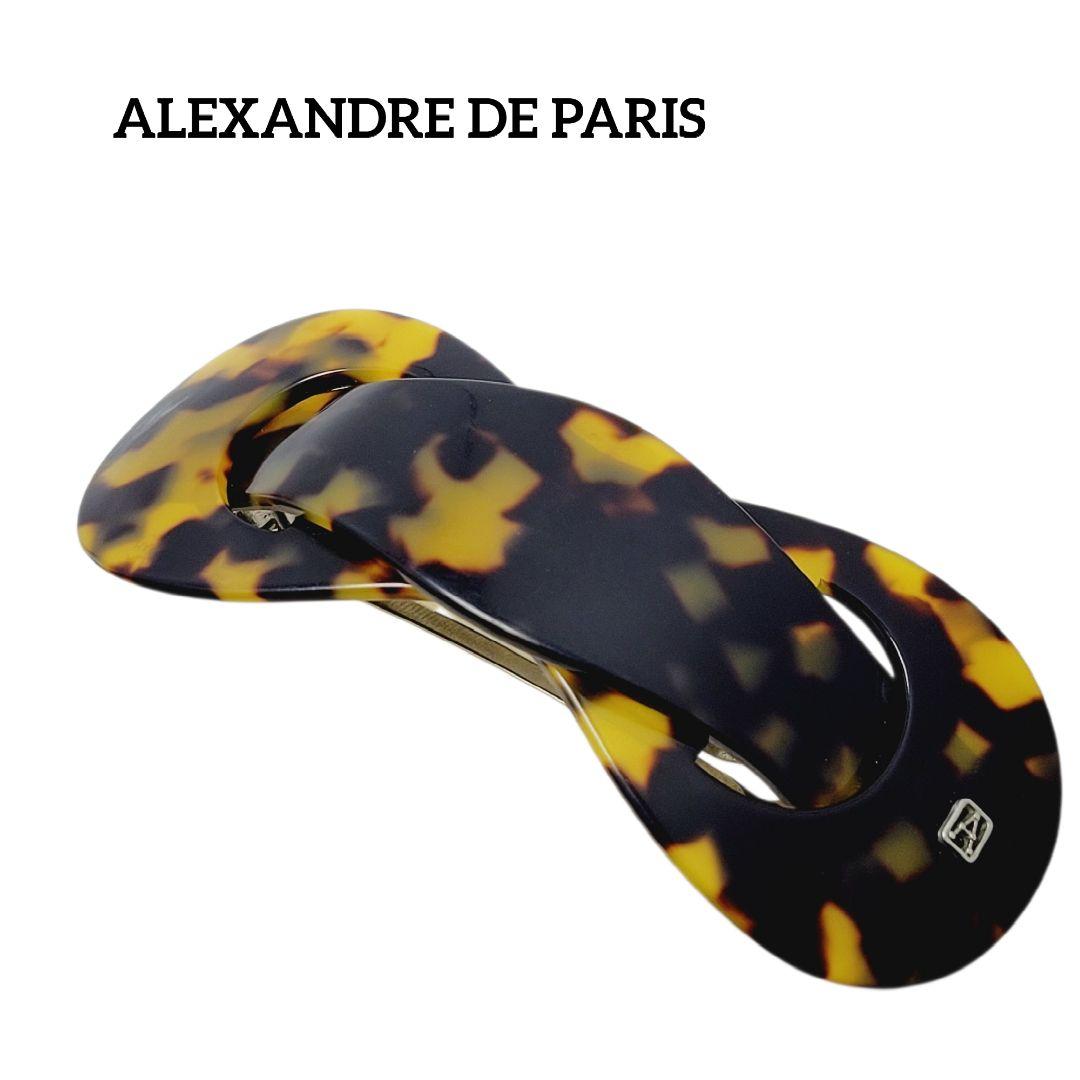ALEXANDRE DE PARIS バレッタ マーブル リボン（アレクサンドル