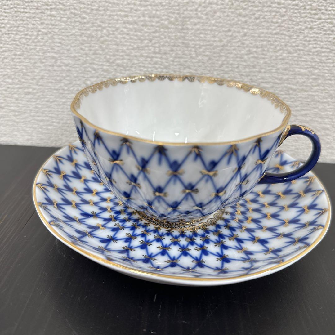 インペリアルポーセレン ロモノーソフ コバルトネット カップ