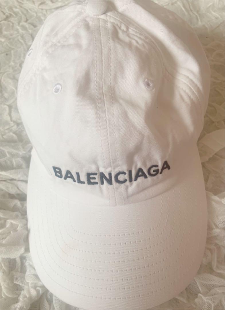 BALENCIAGA バレンシアガ 帽子 キャップ 白（ホワイト（白）系