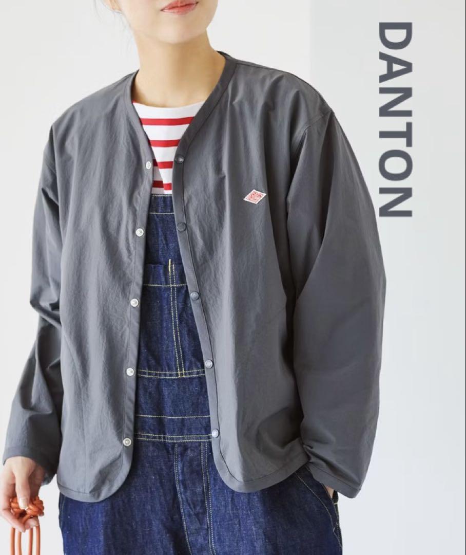 【美品】ダントン シャツカーディガン/❷グレー/北欧暮らしの道具店 DANTON / ダントン / シャツカーディガン （36サイズ / 38サイズ