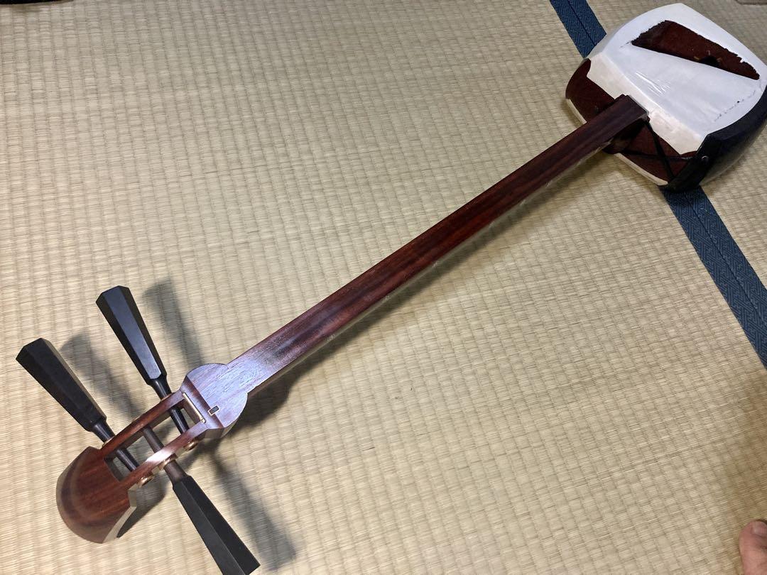 三味線　中棹　ハードケース　花梨 三味線 花梨 中棹 義太夫 津軽三味線 民謡 弦楽器 和楽器 ハード