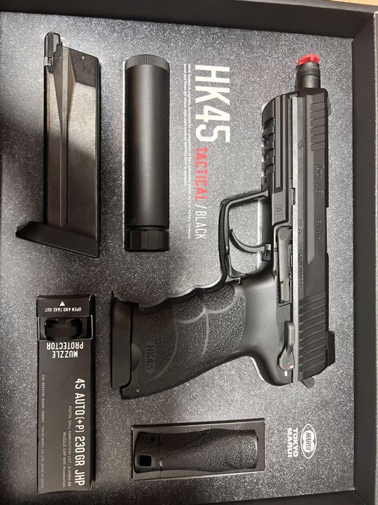 東京マルイ HK45 ガスガン マガジン2本付き 美品 東京マルイ HK45 マガジン＊2（美品】東京マルイ HK45
