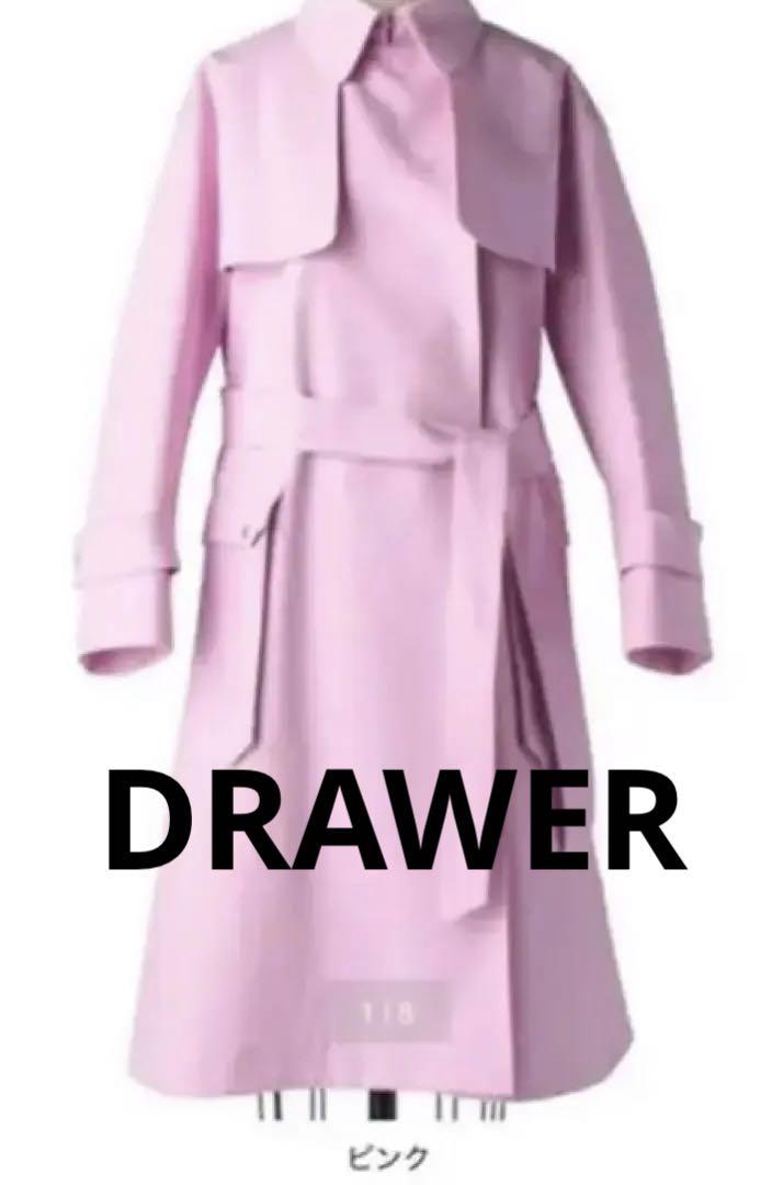 ドゥロワー drawer トレンチコート　38 PRE2 ケヌキノーカラートレンチコート