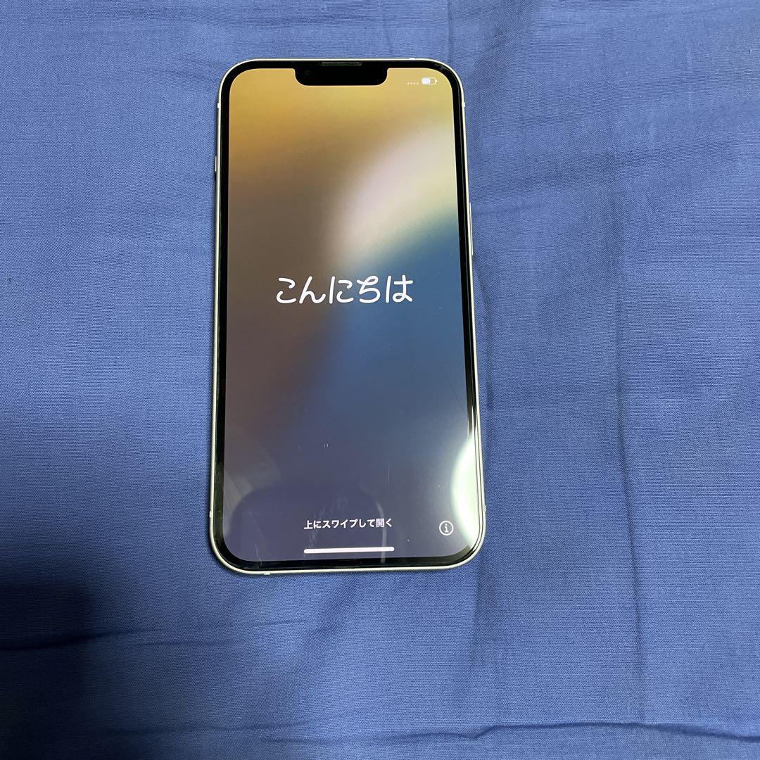 iPhone13☆256GB☆背面割れ☆スターライト iPhone 13 純正 バックパネル Aランク 修理 部品 パーツ 背面