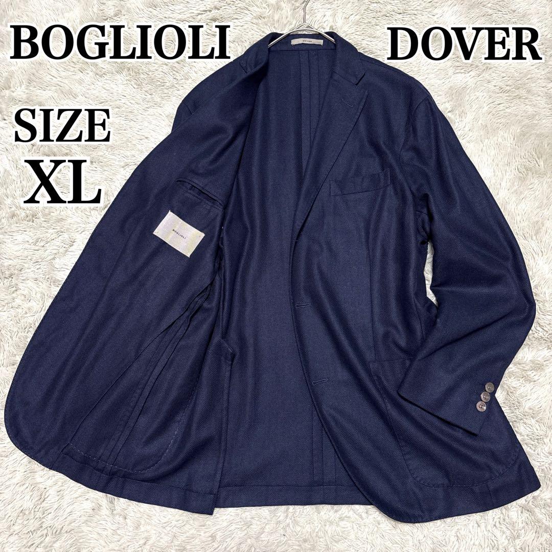 BOGLIOLI テーラードジャケット DOVER ウィンドペン ネイビー 50 ボリオリ BOGLIOLI シングルジャケット メンズ DOVER ドーバー