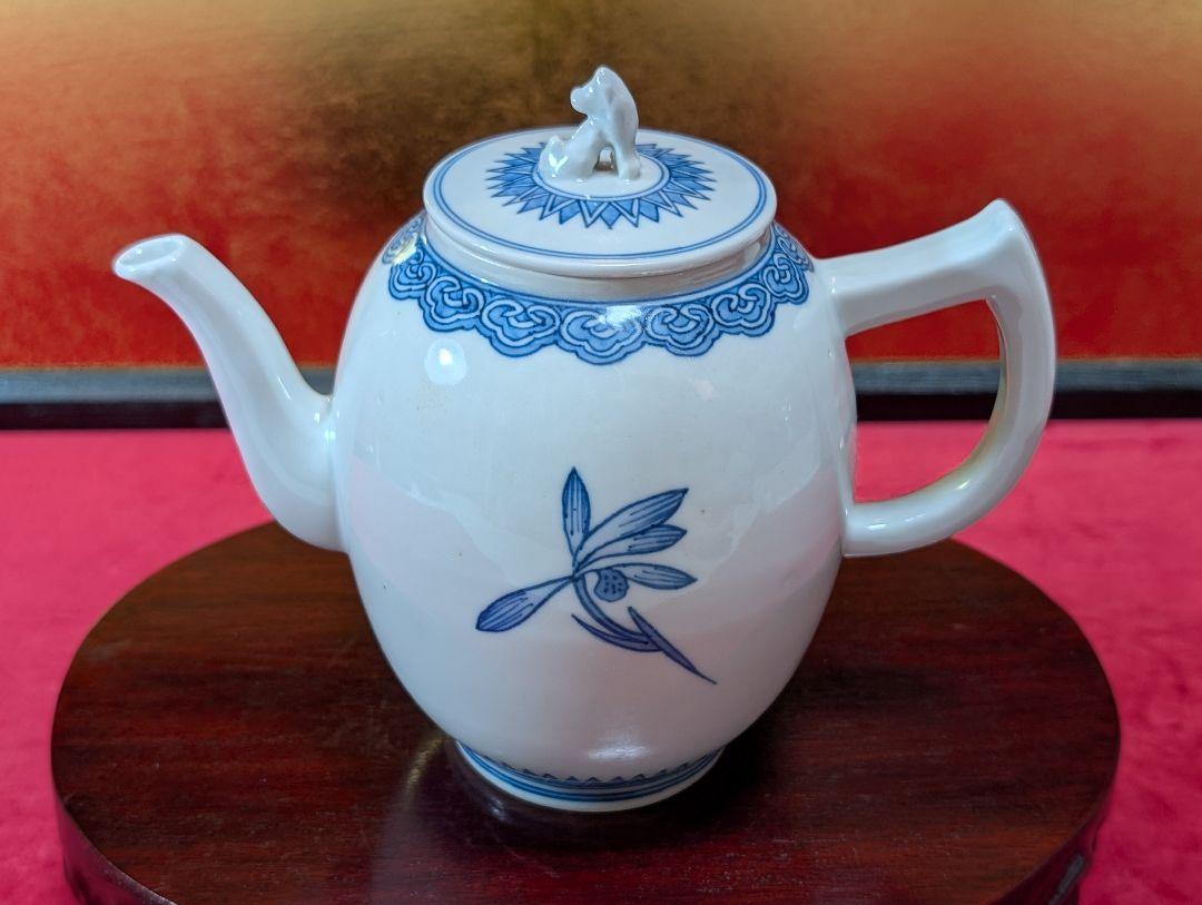 な*ね様 煎茶道具　急須　茶瓶　一対　北峯 Yahoo!オークション - 煎茶道具 京焼 染付 青華 山水図 平安
