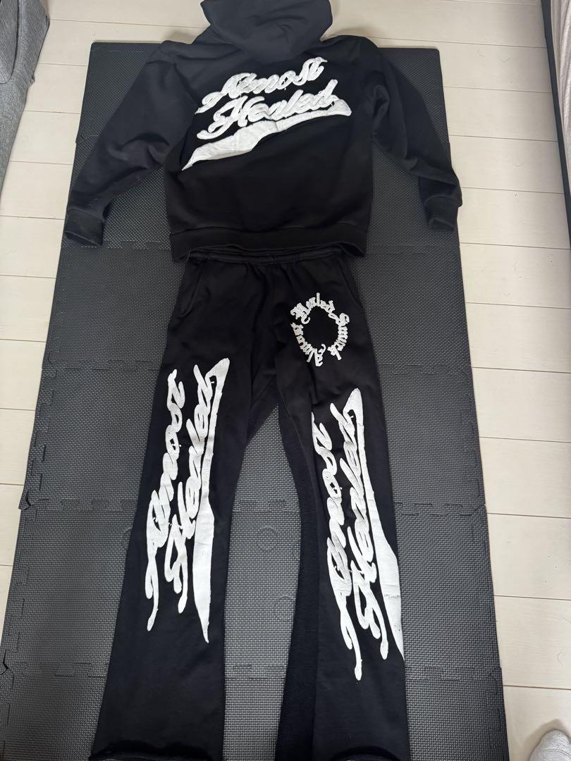 LIL DURK OTF パーカー　フレアパンツ　セットアップ LIL DURK OTF パーカー フレアパンツ セットアップ （Embellish