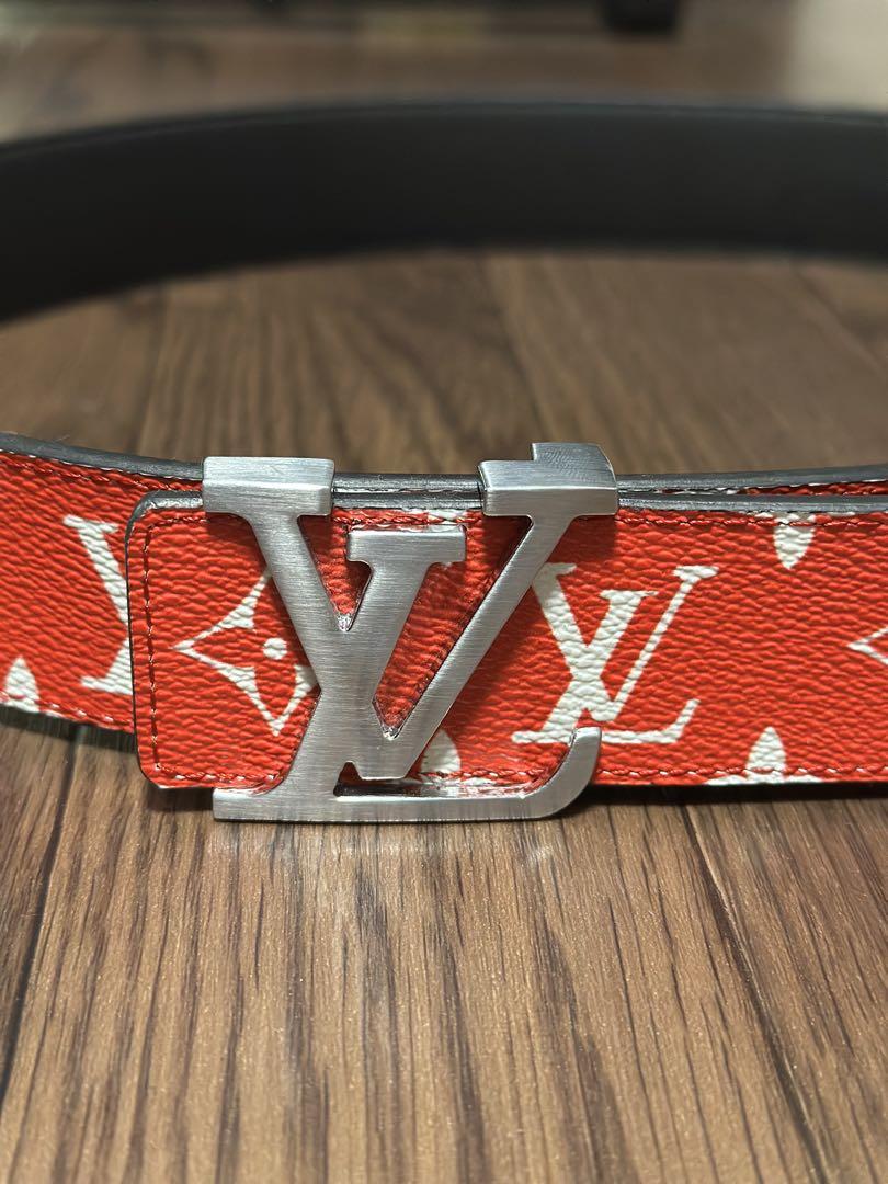 LOUIS VUITTON X SUPREME Monogram 40mm LV Initiales Belt 95