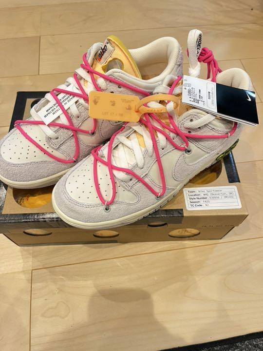 【本物保証 /関税・送料無料】OFF-WHITE NIKE DUNK LOW 【17】 ◇関税/送料込◇NIKE X OFF-WHITE DUNK LOW◇大人気◇正規品