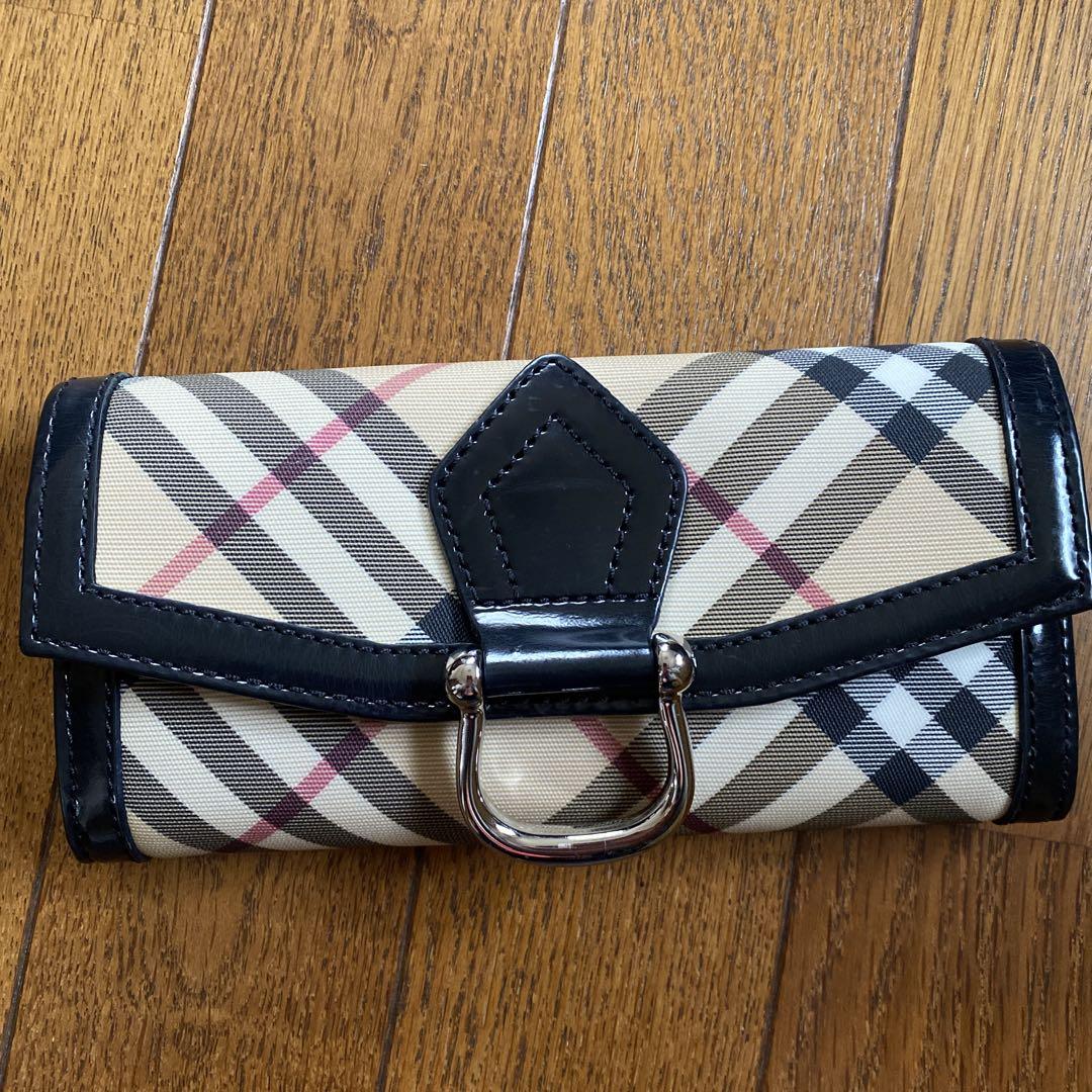 Burberry チェック柄 長財布（メンズ デザイナー ウォレット