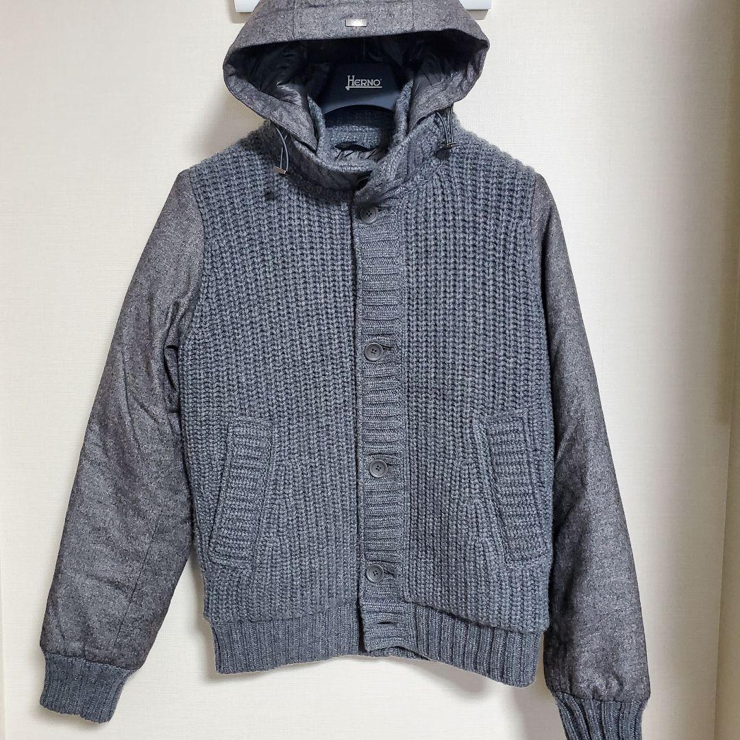 Herno ヘルノ パーカー M 48 グレー新品未使用タグ付き 新作 春夏 ヘルノ / HERNO / RESORT / ZIP パーカー / ローゲージニット