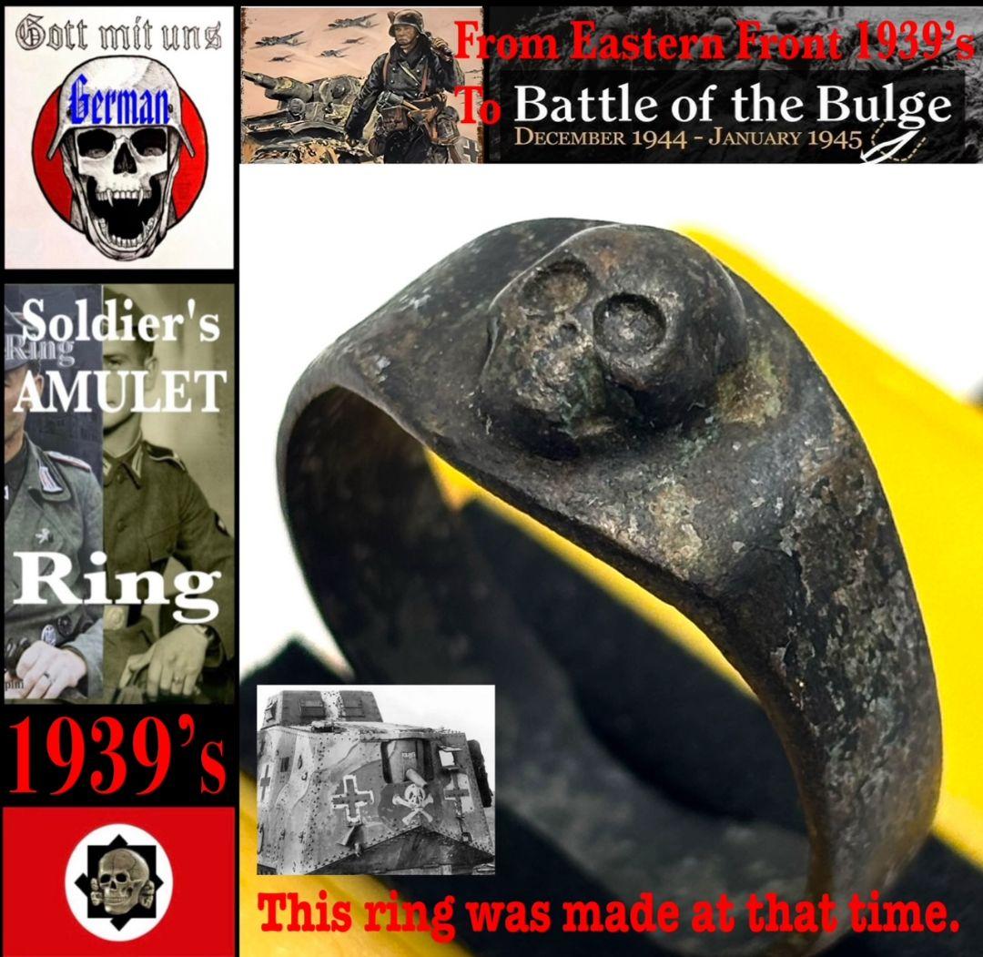 1939’s～★ドイツ国防軍陸軍★Skull Ring★ ミリタリーリング 1939's～☆ドイツ国防軍陸軍 ☆Skull Ring☆ ミリタリーリング