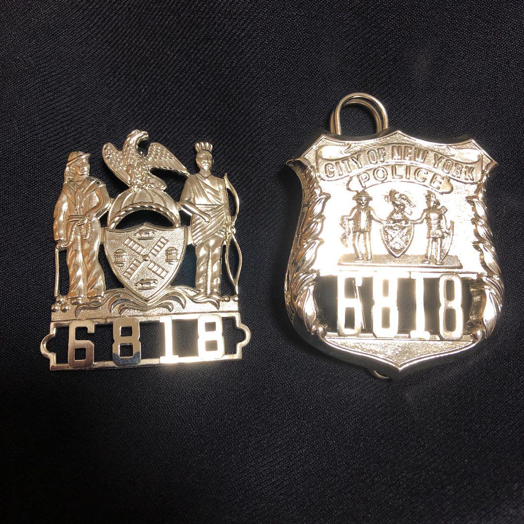 実物　NYPDニューヨーク市警 ポリスバッジ　Sergeant 実物 NYPDニューヨーク市警 ポリスバッジ Sergeant
