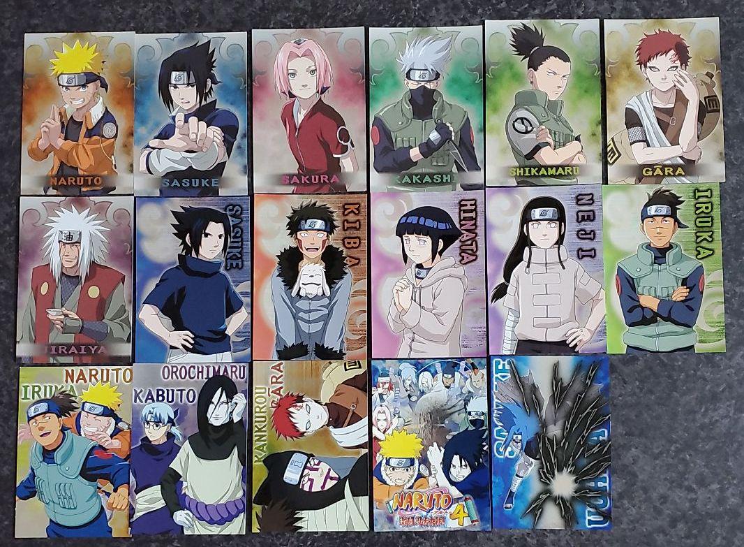 ナルト ブロマイド カード カカシ イタチ サスケ ネジ NARUTO カード NARUTO ナルト サスケ カカシ ネジ イタチ 戦う背中 チェキ風