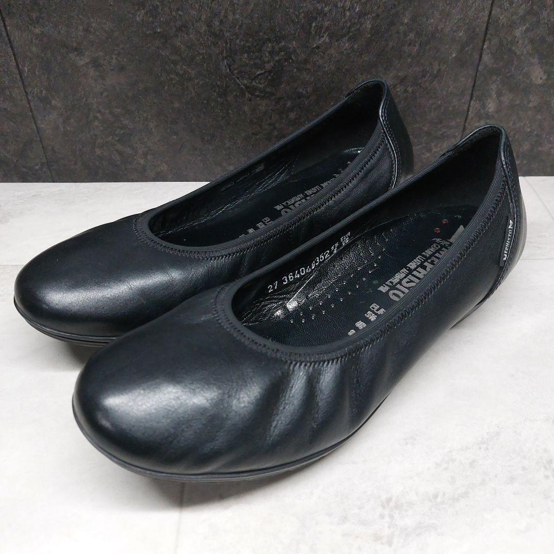 美品 メフィスト MEPHISTO EMILIE US8 黒 スリッポン