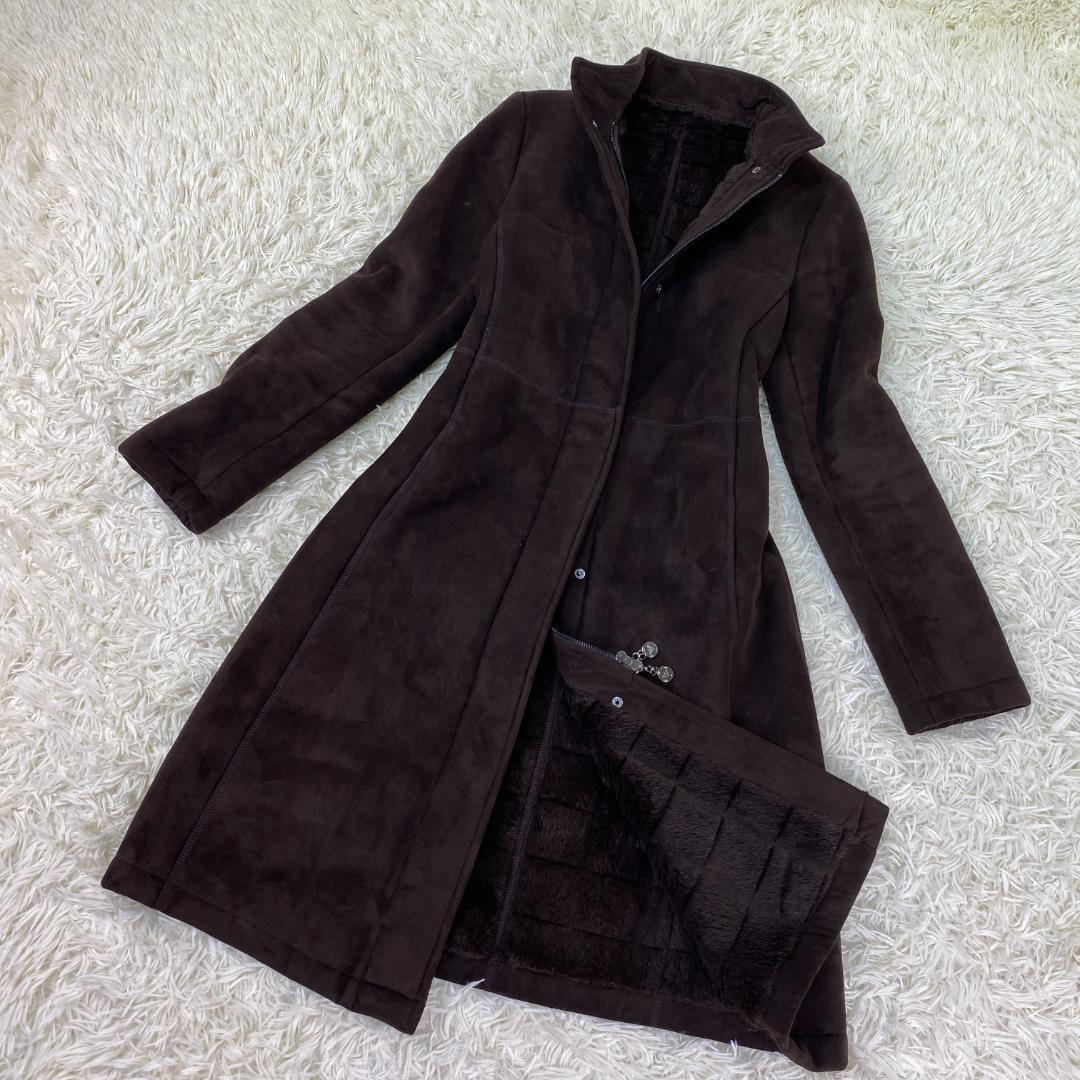 【美品】ENPORIO ARMANI アルマーニ　コート　ブラウン　アルパカ エンポリオ アルマーニ EMPORIO ARMANI アルパカウールコート
