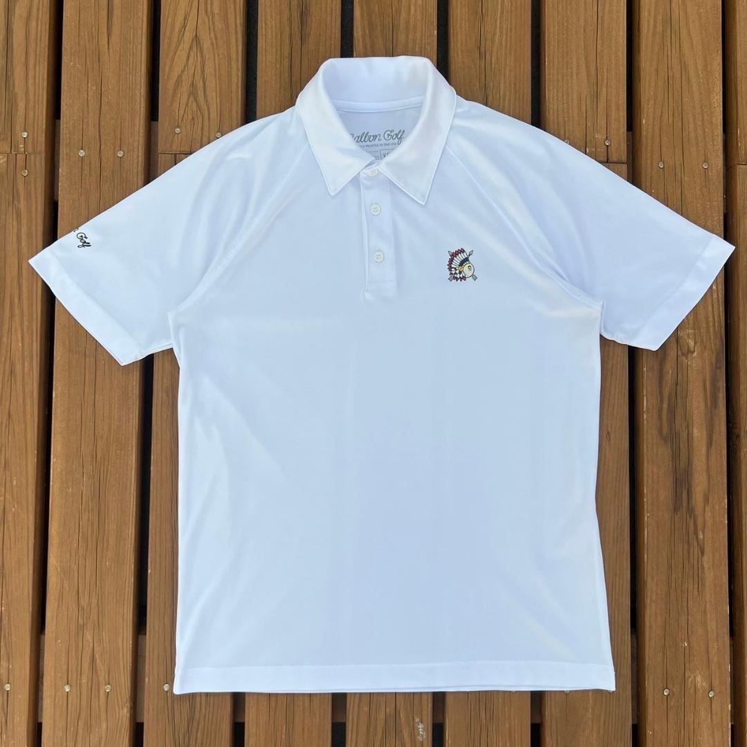 (美品)Malbon ポロシャツ Lサイズ ☆24SS 入手困難☆MALBON X NEW BALANCE POLO (Malbon Golf