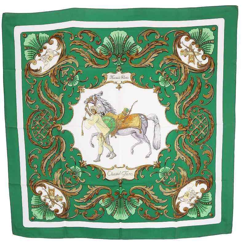 ☘️未使用に近い☘️ カシミヤ エルメス　Cheval turc トルコの馬 ☘️未使用に近い☘️ カシミヤ エルメス Cheval turc トルコの馬