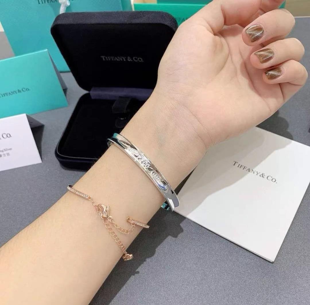 Tiffany & Co 1837 ナロー カフ バングル レディース