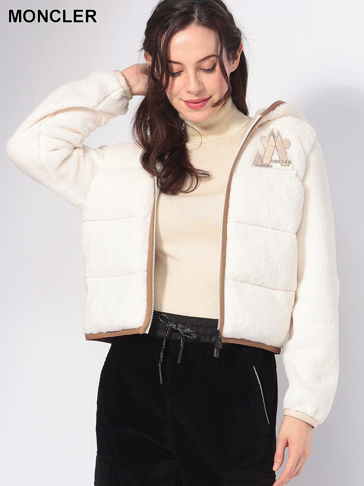 MONCLER (モンクレール) ストレッチベルベット コンビダウン