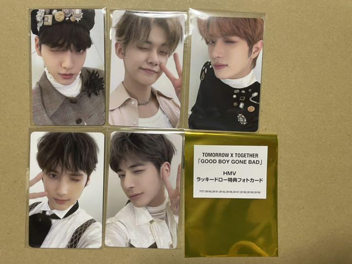 TOMORROW X TOGETHER - TXT GBGB HMV ラキドロ　トレカ　コンプ TOMORROW X TOGETHER - txt JAPAN gbgb 特典 トレカ 5枚
