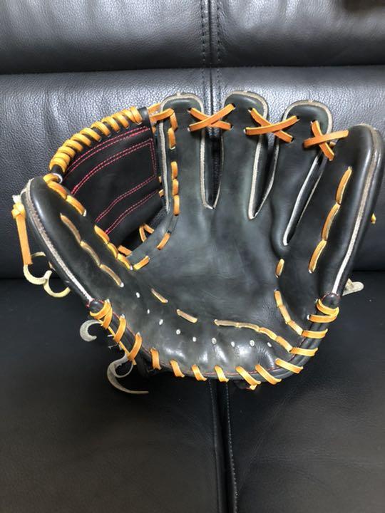 ベースマン一般内野手グローブ！良品！ MIZUNO ミズノ グローブ 大人 一般 1AJGH29513 オレンジ