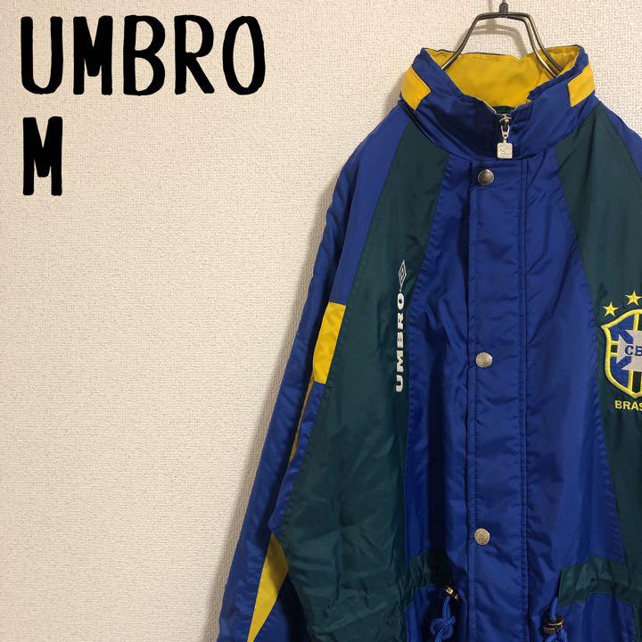 稀少】90s UMBROアンブロ BRASILブラジル ナイロンジャケット M