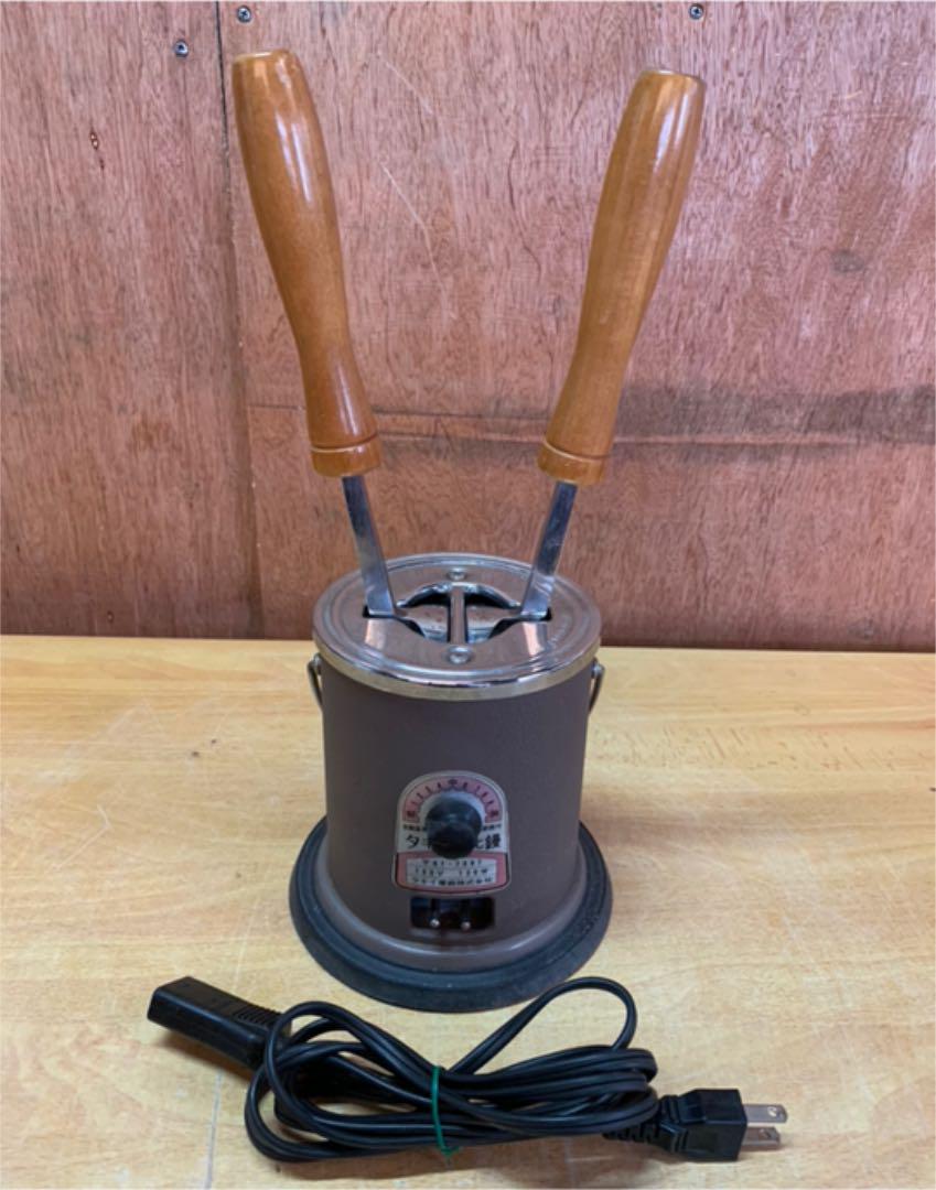 和裁　電気コテ タキイ電器 2丁立 和裁鏝 (こて) 茶 | 和服仕立て用アイロン