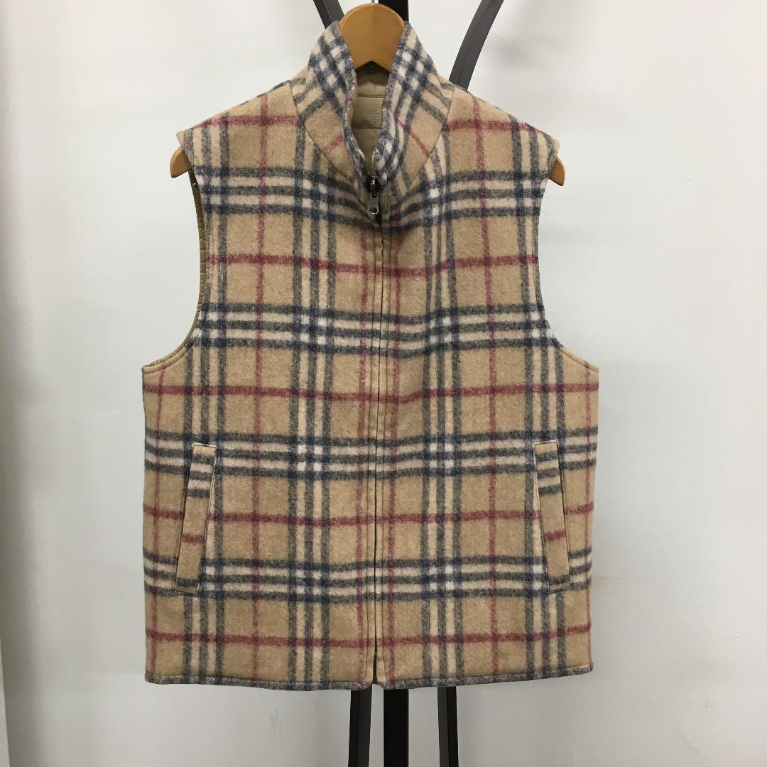 美品✨バーバリー レディース ベストM〜L おしゃれなリバーシブル❗️ BURBERRY LONDON バーバリー リバーシブルベスト O57