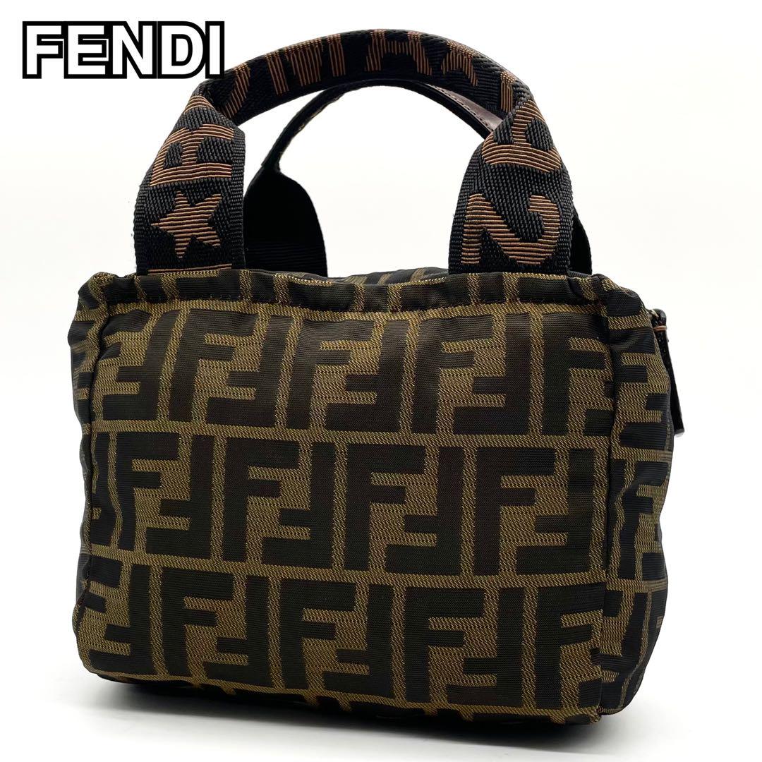 極美品✨フェンディ ハンドバッグ バニティ ズッカ柄 ミニバッグ ブラウン FENDI フェンディ ズッカ柄 バニティバッグ – VINTAGE SELECT