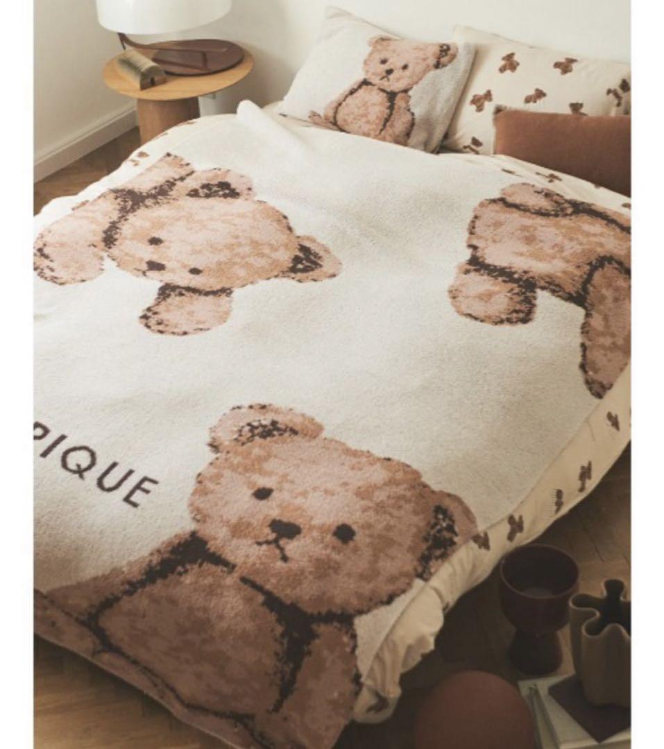 aoi【新品.タグ付き】♡ジェラートピケ ♡ベアジャガードマルチカバー ♡ aoi様専用【新品.タグ付き】♡ジェラートピケ ♡ベアジャガード
