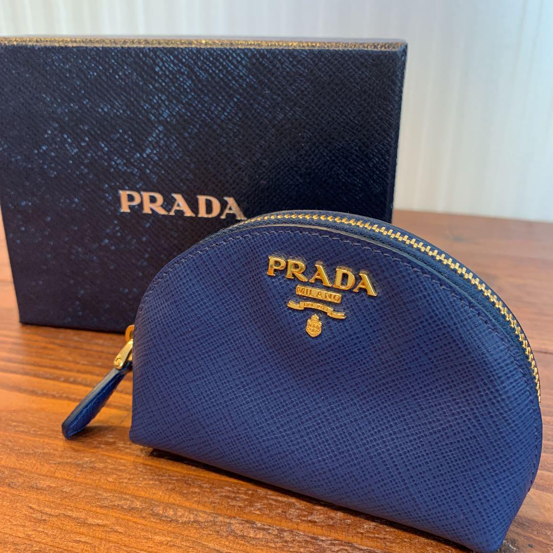 Prada プラダ サフィアーノ コインケース キーリング付き
