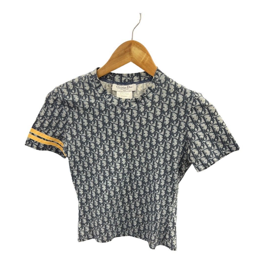 00s アーカイブ Christian Dior ガリアーノ期 タイトトップス Dior Tシャツ トロッター ガリアーノ期 サイズ表記38