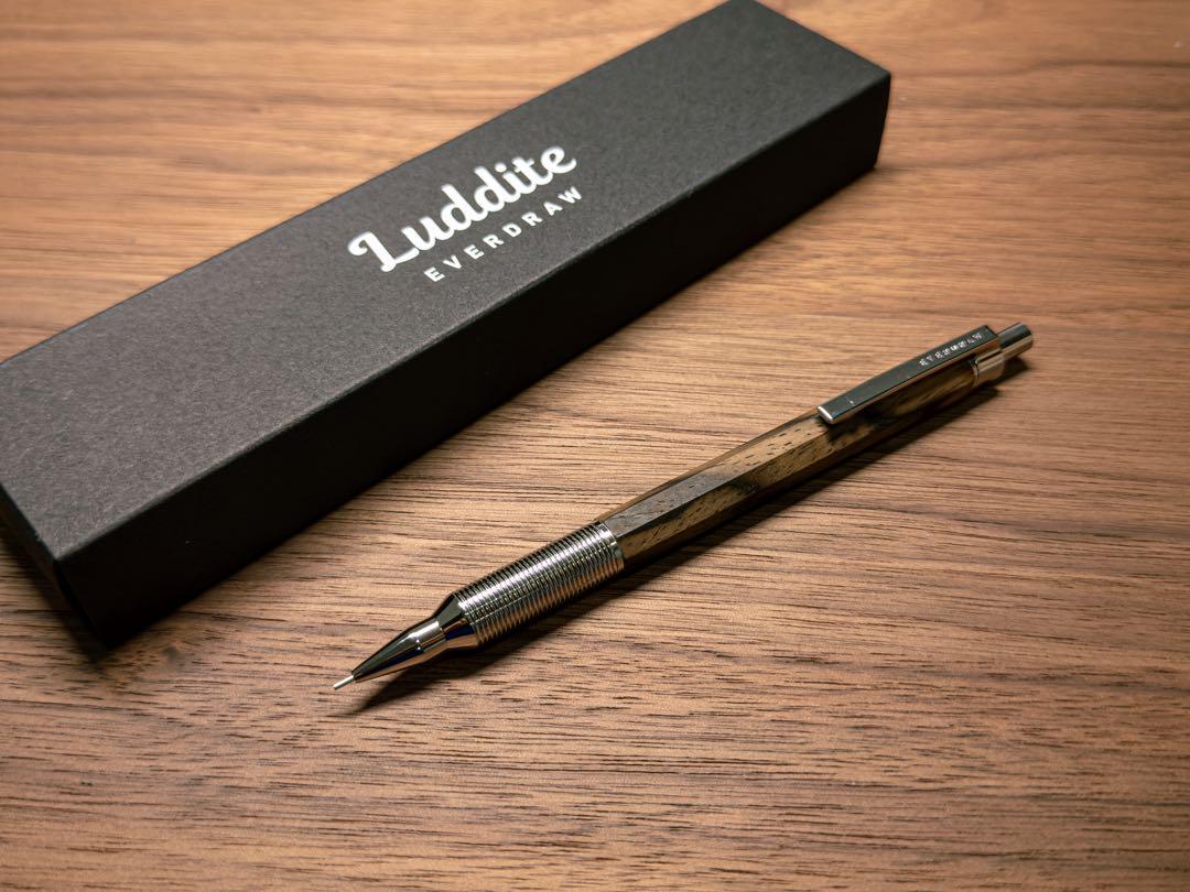 ラダイト エバードロー 黒柿 Luddite EVERDRAW 木軸ペン 楽天市場】ラダイト EverDraw 木軸シャープペンシル エバー