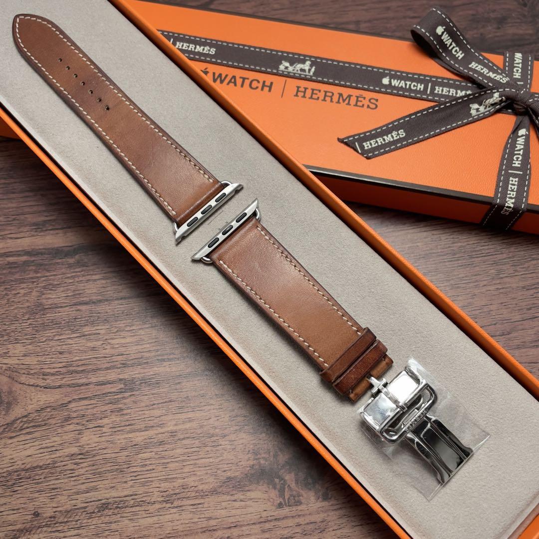 #353 Apple Watch エルメス D.バックル フォーヴ お手頃価格 美品》Apple Watch エルメス フォーヴ バックル レザー（正規品