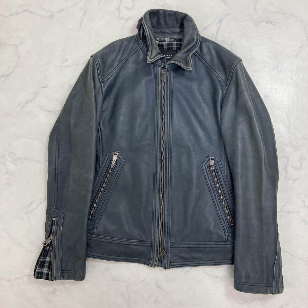 BURBERRY キルティング ブラック100%ラムレザー M ネット限定】 BURBERRY バーバリー TBキルティングチェック