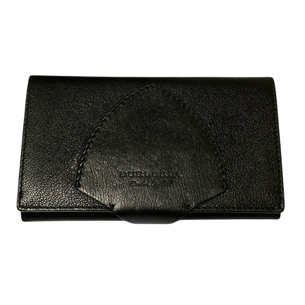 美品 BURBERRY バーバリー レザー ロングウォレット 二つ折り長