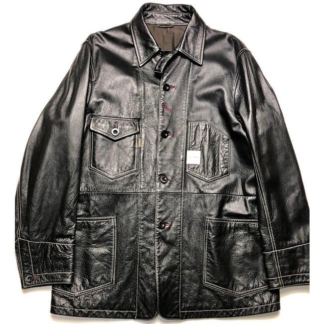 ◇名品◇KARL HELMET◇カールヘルム◇レザーカバーオール◇L位
