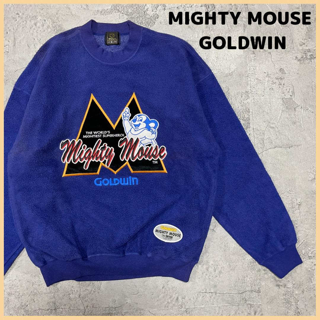 90s Mighty Mouse スウェット 古着 90s USA製 Mighty Mouse マイティ マウス プルオーバー