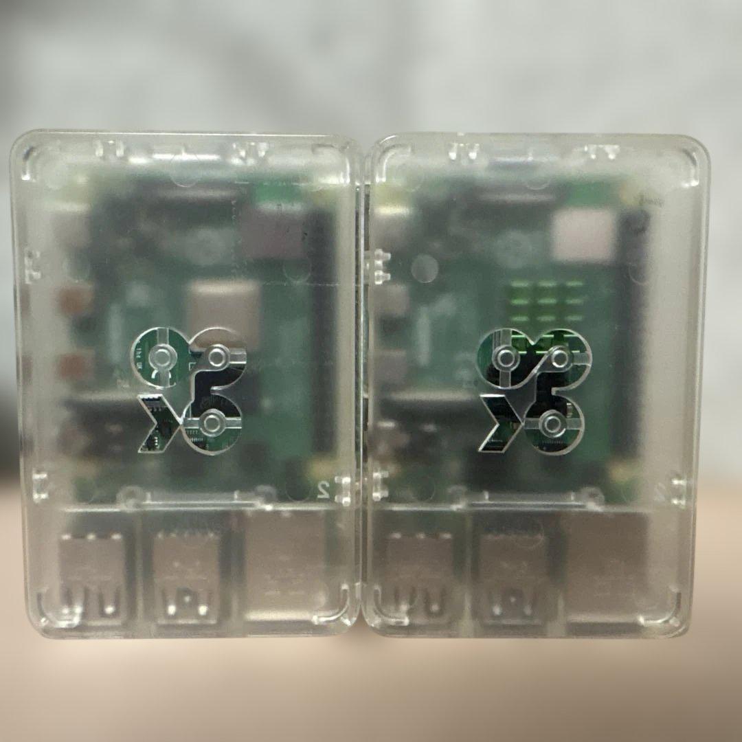 Raspberry Pi 4 4GB 透明ケース付き 64, 32GB SD付き（Raspberry