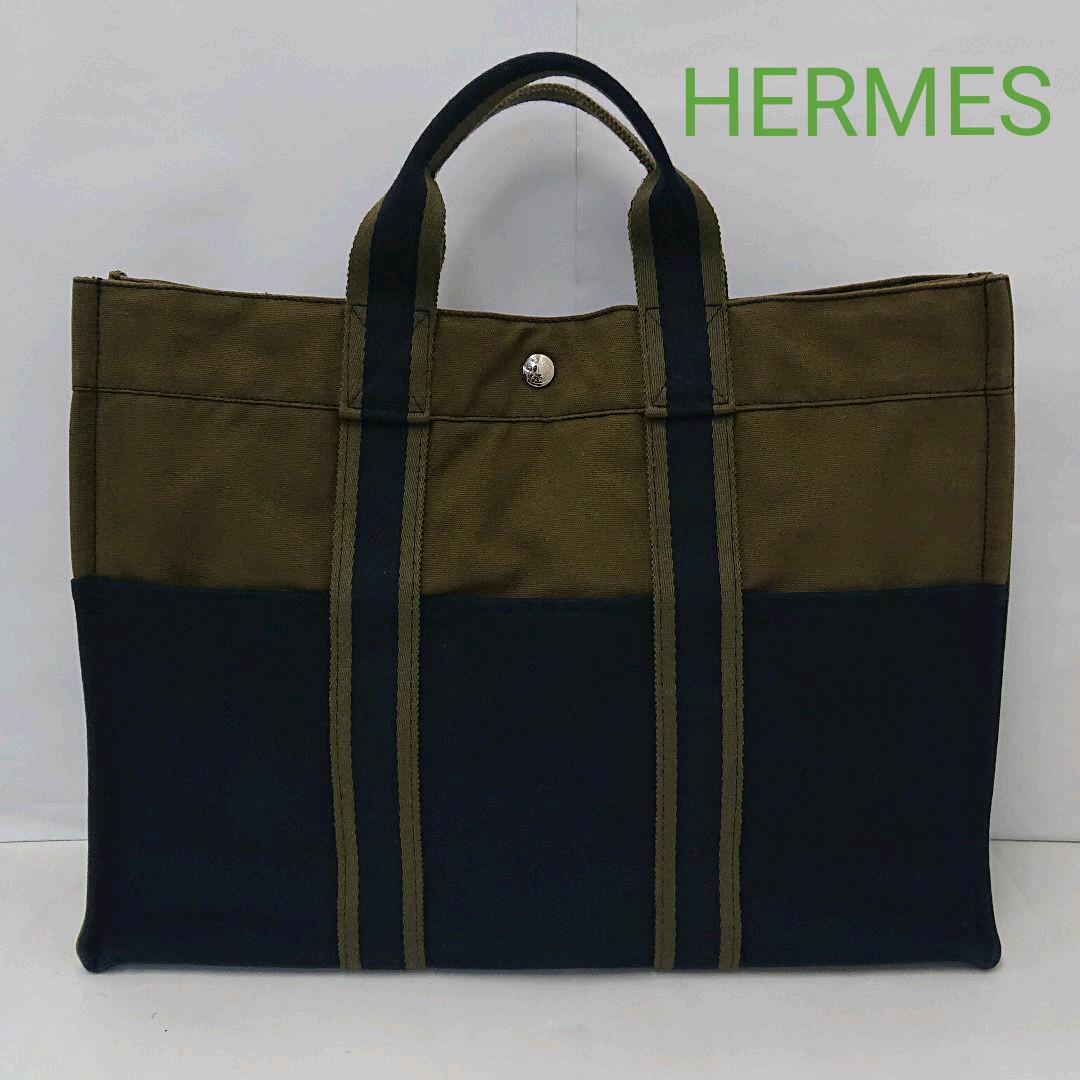 AJR06 エルメス 極美品 フールトゥMM トートバッグ タグ付き A4収納可 ⭐️極美品⭐️HERMESエルメス フールトゥMMトートバッグ A4収納