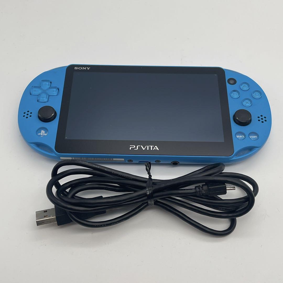 7-097【美品】PSVITA PCH-2000 アクアブルー PSVita（PCH-2000シリーズ）Wi-Fiアクアブルー - メルカリ