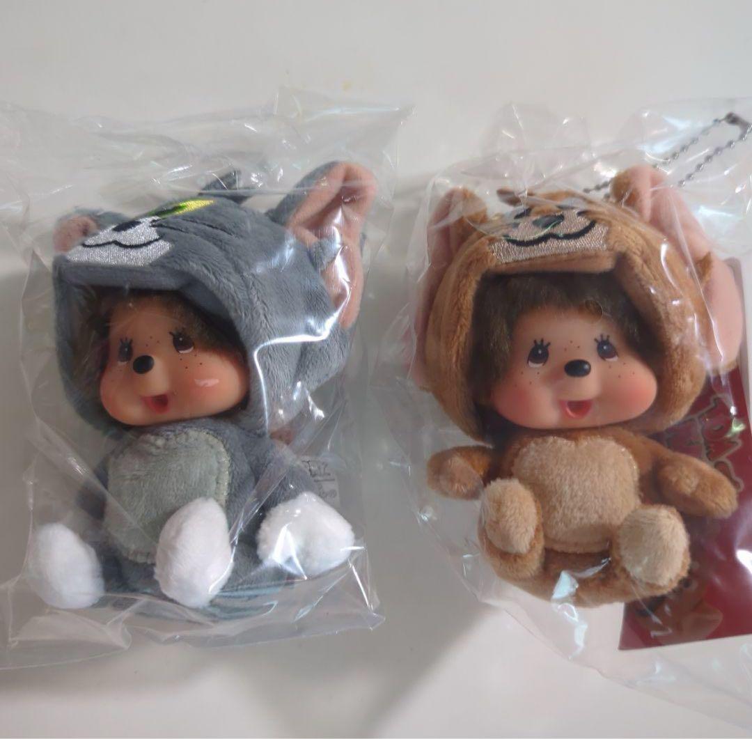 トムとジェリー×モンチッチコラボ 顔でかSSキーチェーン 1セット