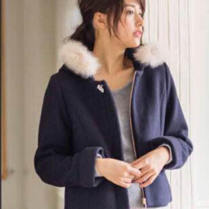 新品 ミッシュマッシュ 3wayジップアップ コート ファーコート