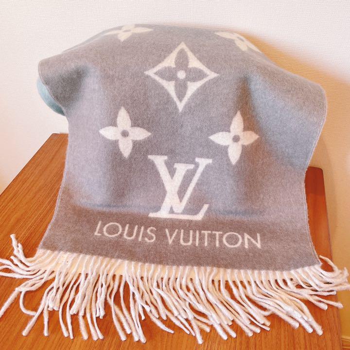 Luis Vuitton グラデーション カシミアマフラー（ルイヴィトン