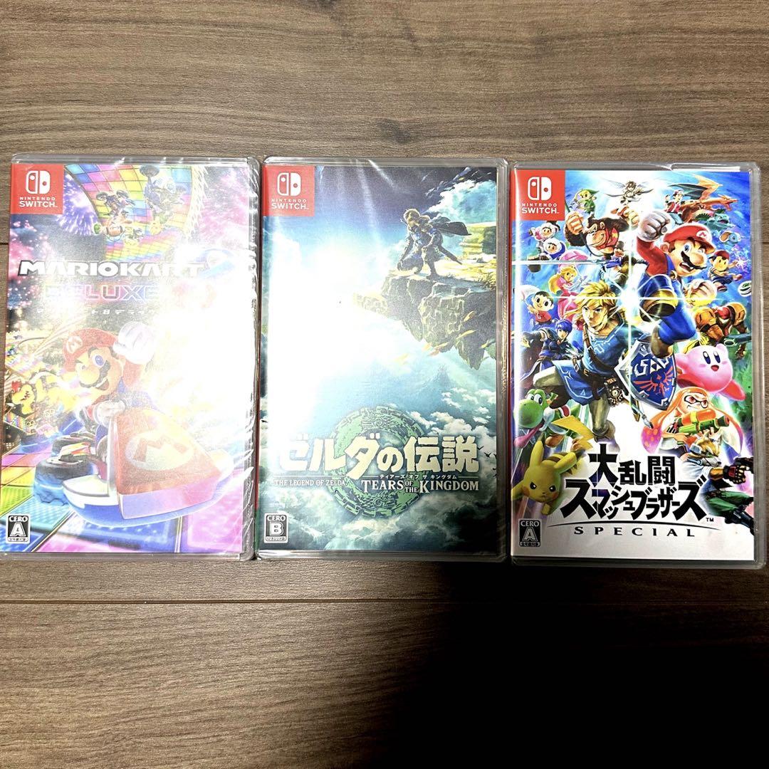 Switch ソフトまとめ売り(マリオカート、スマブラ、モンハン、FIFA) 大乱闘スマッシュブラザーズ マリオカート8 Switch Nintendo