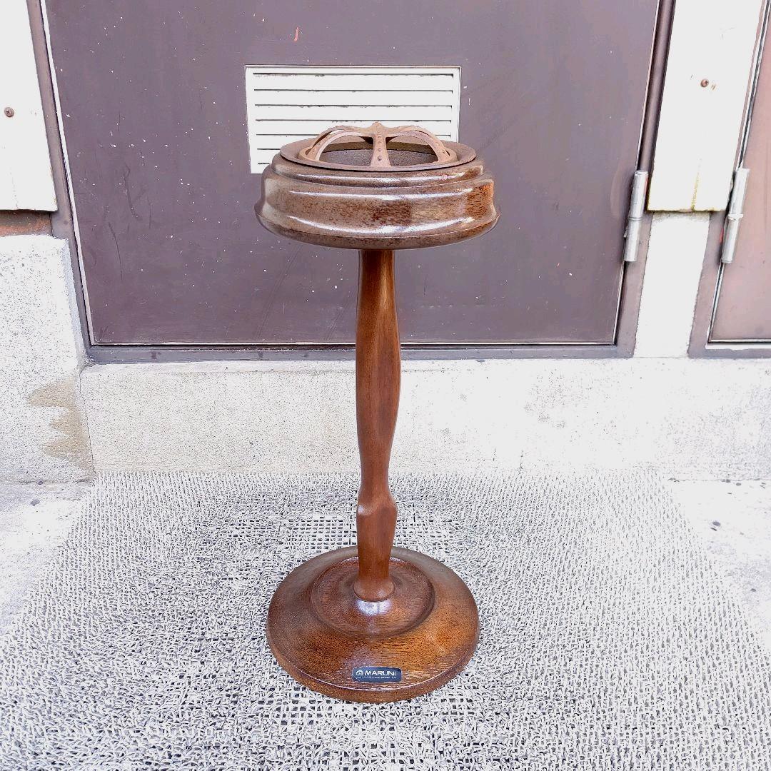 マルニ スタンド灰皿 ベルサイユ マホガニー 南部鉄器 オールドマルニ