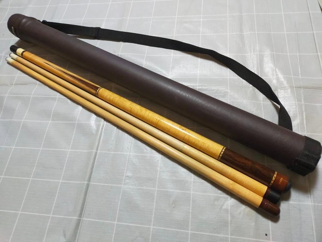 Show cue 本ハギ4剣キュー・ADAMキューケース付き ◇◇ADAM cue（アダム）本ハギ4剣インレイキュー・キューケース